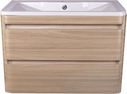 Тумба подвесная Style Line Атлантика 90, Люкс ясень перламутр, PLUS
