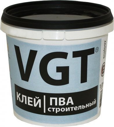 Клей ПВА Строительный 1кг(6) VGT 10604