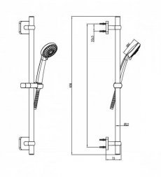 Душевой гарнитур IDDIS Bild, BIL3F65i16  31486